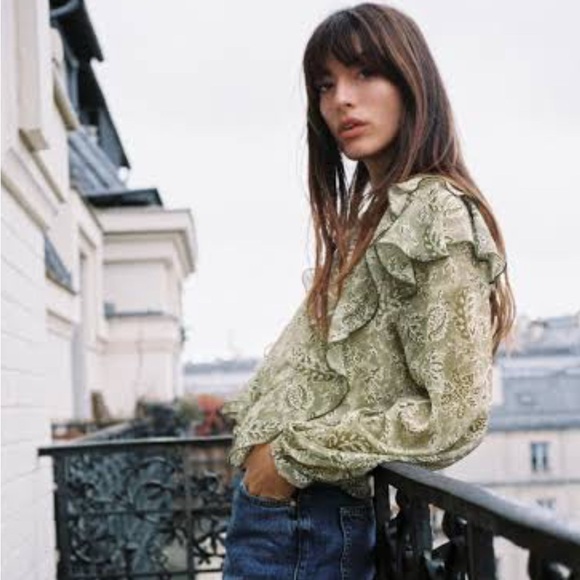 Zara Ruffled Multicolored Blouse - Picture 12 of 13